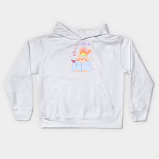 Chubbit Wine Party Logo (with font) Kids Hoodie